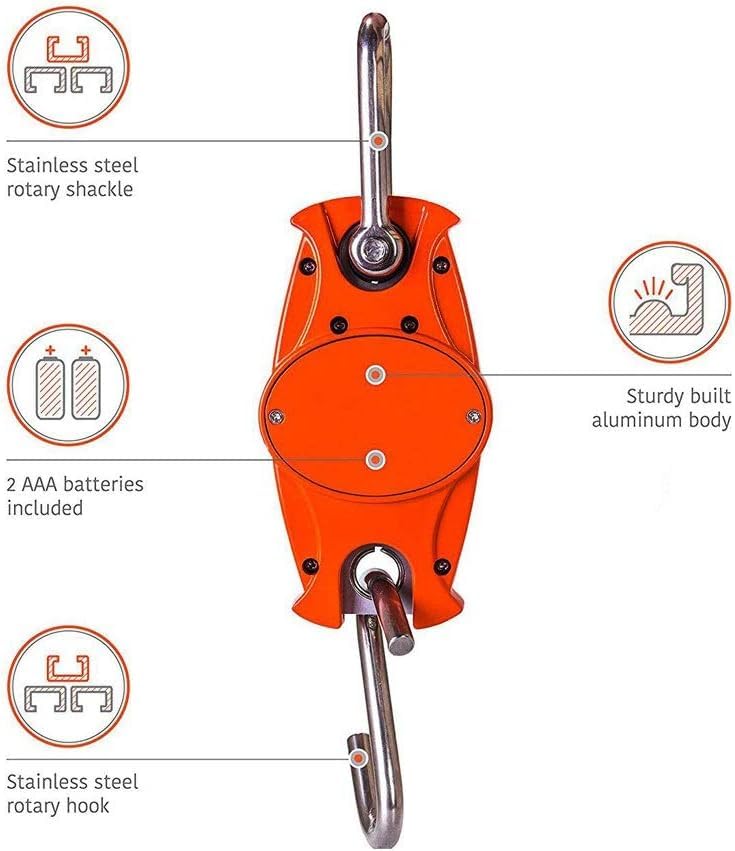 Portable Luggage Scale, 300kg Hooking Scale, Portable Aluminum Shell Electronic Scale and Mini Hanging Scale Hook Industry Scale