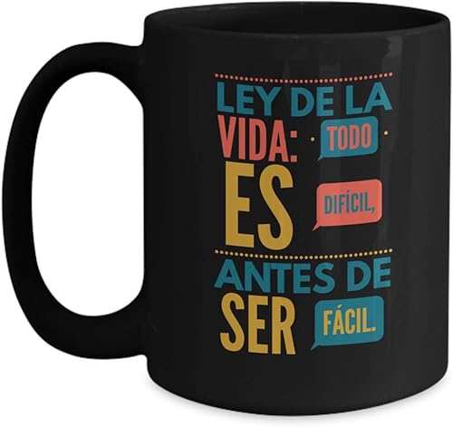 Taza de cafe para hija | Perfecto regalo para navidad, graduados, profesionales y estudiantes | Vaso con afirmaciones positivas, personalizadas,