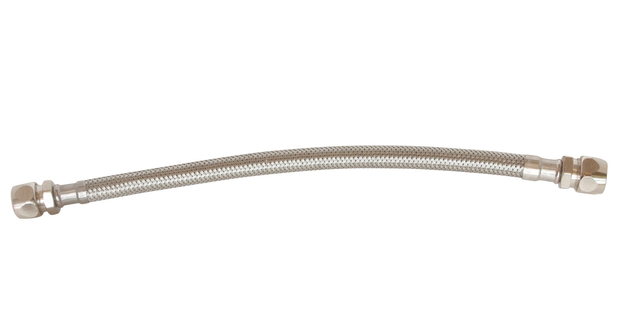 SOMATHERM FOR YOU, Flexible sanitaire 300mm avec raccords bicones pour tubes cuivre Ø12mm et Ø10mm, en acier inoxydable, EPDM, norme ACS, certifié QB, souple et durable