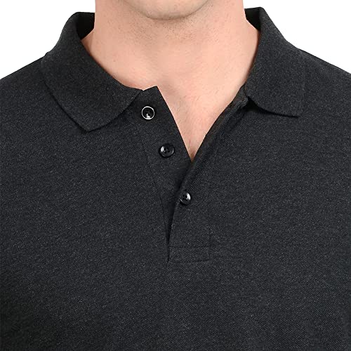 Scott International Men's & Boys Stylish Cotton Regular Fit Solid Polo Neck T-Shirt- Cotton Blend, Ultra Soft, Half Sleeves, Comfortable, Lightweight Polo T-Shirt