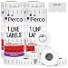 Perco Use by 1 Line Labels - 4 Sleeve, 32,000 use by Labels for Perco 1 Line Date Guns - Bonus Ink Roll