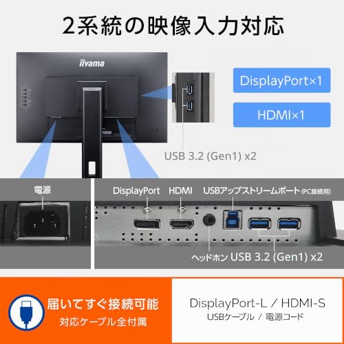 Monitor iiyama de 27 pulgadas IPS de 100Hz ideal para teletrabajo y oficina fluida 5