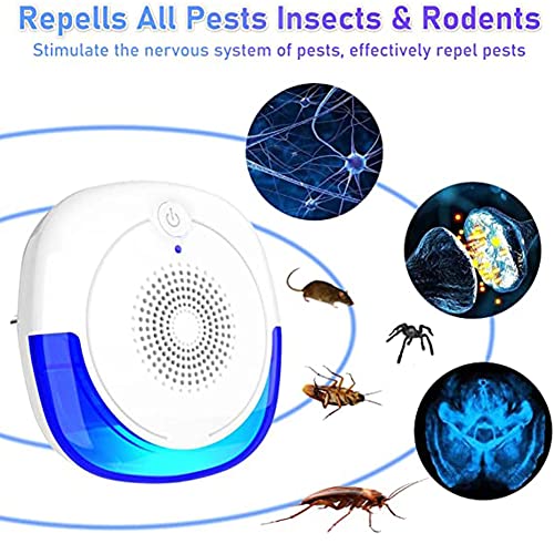 LELYFIT Ultrasone afweermiddel, 4 stuks, elektrisch, insectenafweer, binnen, ongediertebestrijding, muggen, muizen, 100… - Image 4
