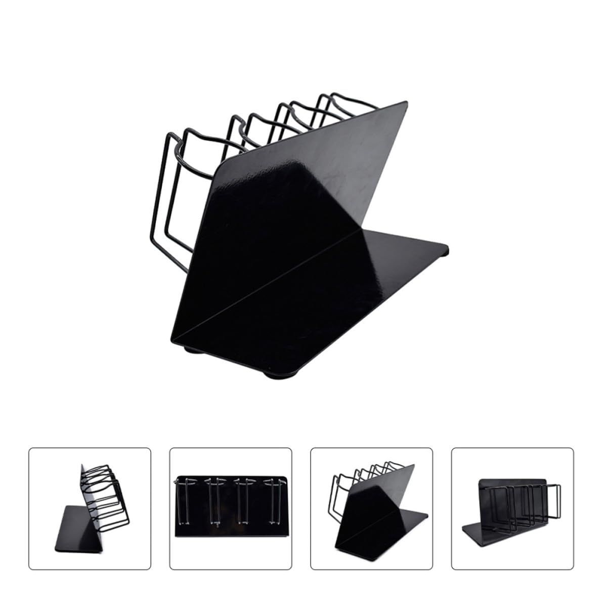 Acero Soporte Inoxidable para Cabello de Profesional Cortadora Negro