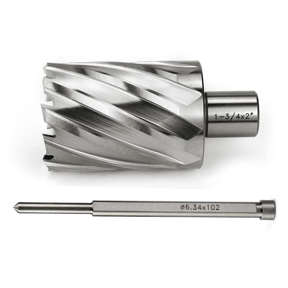 1-1/4 Inch Mag Drill Bit OSCARBIDE 1-1/4 Inch Annular Cutter - 2 Inch Cut Depth, 3/4 Weldon Shank Mag Drill Bit With Pilot Pin Metal Drilling Cutter - View #3
