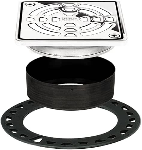 Schluter Kerdi-Drain Classic Shower Grate Kit with Integrated Slope Bonding