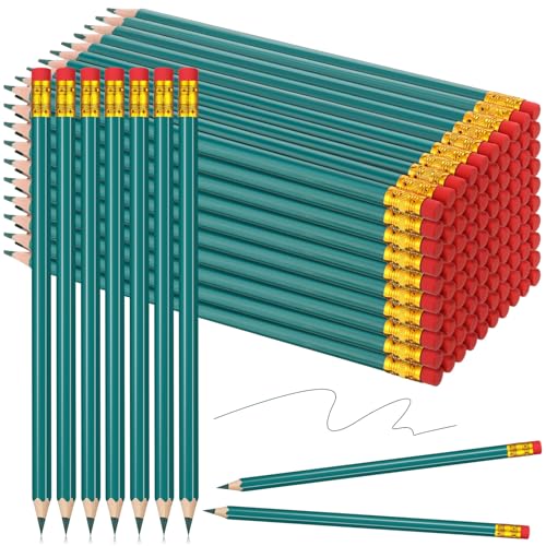 Lápices de colores verdes Sivak pack 100 con borrador
