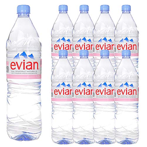 Lot de 9 bouteilles d'eau minérale naturelle de 1,5 l Cover
