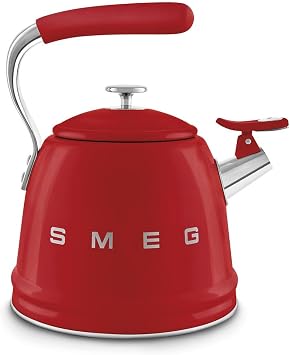 Smeg 50's Style Set Top Whistle Kettle Red 2.3 lt