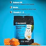 Pet Honesty Cat Skin & Coat Health Crunchy & Creamy Chews - Omegas, Vitamin C + E, Biotin Supplement, Soothes Skin and Promotes Shiny Coat, Cat Supplements & Vitamins - Chicken (30-Day Supply) - Image 3