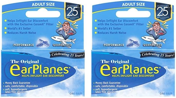 Earplanes (Adult, 12 Years+) (Pack of 2)