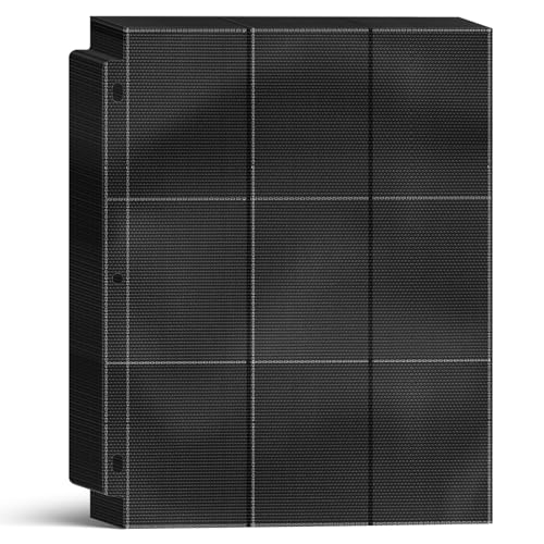 900 Pockets Trading Card Binder Sleeves, Baseball Card Sleeves Fit for Standard Size Sport Cards, Baseball Card Holder for 3 Ring Binder