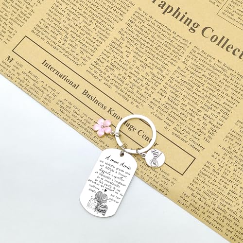 JRZDFXS Cadeau Meilleure Amie - Porte Clef Anniversaire et Noël – vue 4