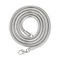Fly Style Schlangenkette Edelstahl silber 0.9mm I 1.2mm I 2mm I 3.2mm · Halskette Herren Damen · 41-76cm, Längen:ca. 41.0 cm, Stärke:2 mm