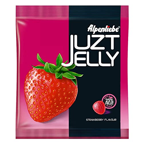 Image of Alpenliebe Juzt Jelly, Strawberry Flavour Pouch, 380 g, 100 pc