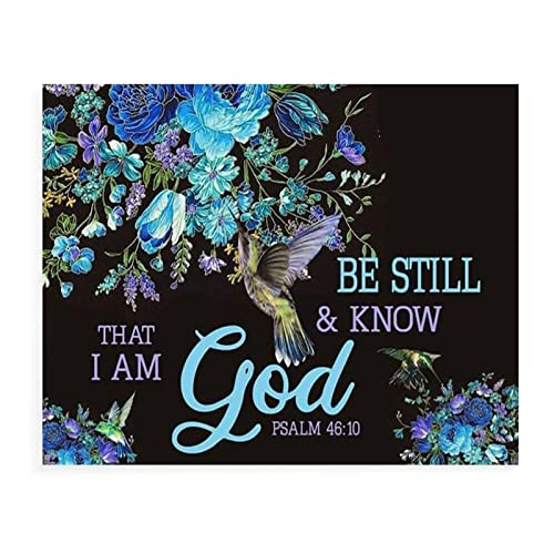 Apular Be Still and Know That I Am God Poster,12 * 8 Inches Vintage Funny Poster Wall Decor Art Gift Retro Picture Metal Sign
