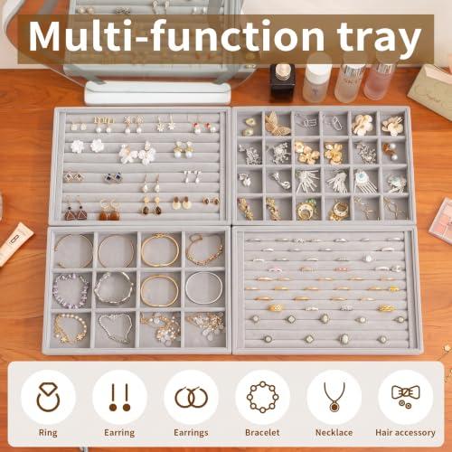 Frebeauty Jewelry Trays for Drawer,Set of 2 Jewelry Organizer and Storage by Frebeauty - Used condition - Image 6