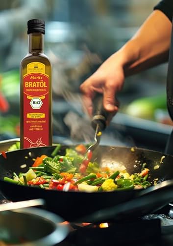 MORITZ BIO Sonnenblumenöl, hoch erhitzbar zum braten + frittieren