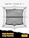 AUTOWN Cargo Net for Pickup Truck Bed - Stretchable 4'x4' to 7'x7', High Elastic Fine Mesh 1''x1'' with 8 Metal Carabiners - Ideal for ATV, SUV, UTV, Truck and Boat Use (Double Layer)