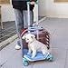 XZJPMT Transparent Cat Stroller 4 Wheels Sturdy Cheap Transport Puppy Carrier Trolley Case Pets Supplies