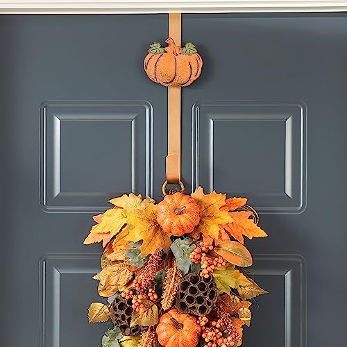 Glitzhome 3Pack Glitter Acorn with Leaf Pumpkin Wreath Hangers for Front Door, Fall Decoration Metal Over The Door Single Wreath Hook Ornament Door Wreath Hanger, Door Hanger for Wreath Front Door Glitzhome 3Pack Glitter Acorn with Leaf Pumpkin Wreath Hangers for Front Door, Fall Decoration Metal Over The Door Single Wreath Hook Ornament Door Wreath Hanger, Door Hanger for Wreath Front Door