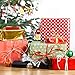 4 Roll Raffia Ribbon 1200 Feet Raffia Paper Ribbon Christmas Thanksgiving Gift Packing Ribbon for Gift Wrapping, DIY Craft, 300 Feet Each Roll(Red, Green, White and Natural)