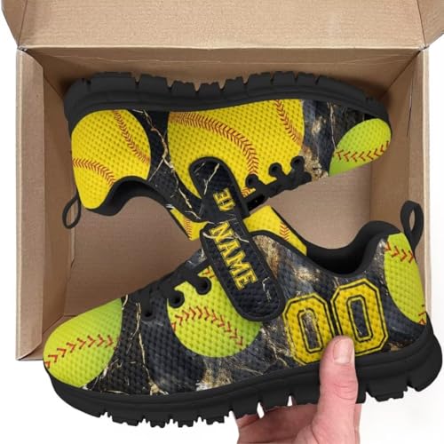 Balls Print Sneakers Unisex Child Hook and Loop Anti Skid Lightweight Shoes for Jogging Hiking Camping2