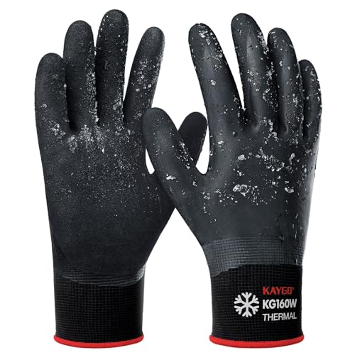 KAYGO Winter Waterproof Work Gloves for Men and...