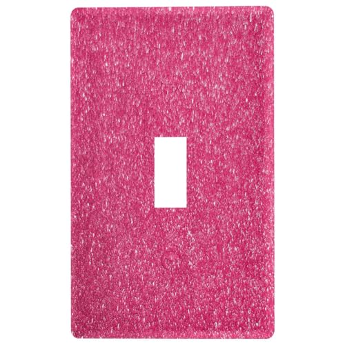Placa de interruptor rosa brillante Pfrewn para decorar paredes de salón y dormitorios infantiles 2
