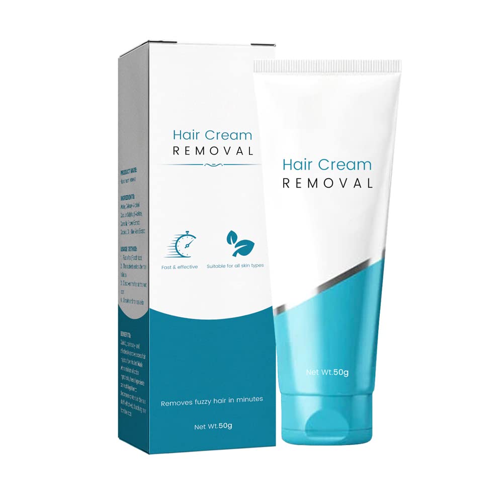 50g Crema depilatoria de terciopelo, Crema depilatoria facial de terciopelo, Crema depilatoria natural permanente, Crema depilatoria para piel sensible (1 Pieza)
