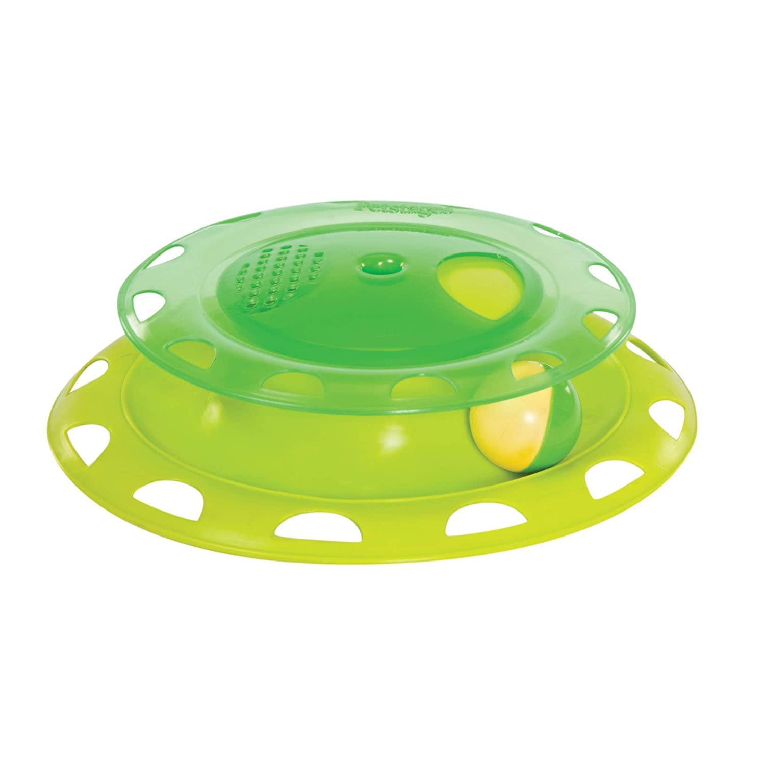 SRIPET Catnip Chase Track Interactive Cat Toy with Rotating Ball Toy Amusement Disc for Cats & Kitten (Green) (B0BL7NQCF1) Amazon Price History, Amazon Price Tracker