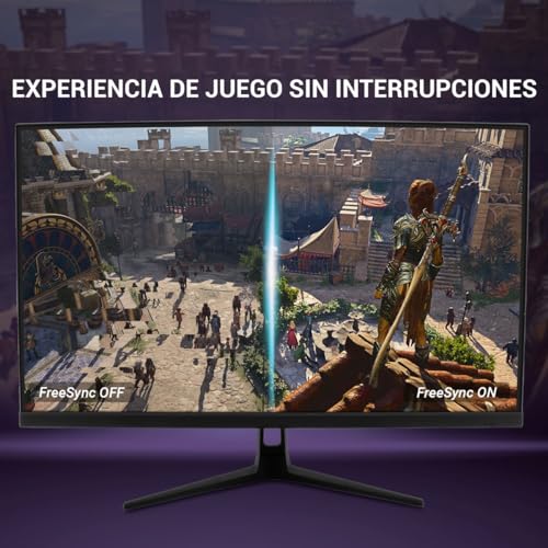 Monitor 27 pollici QHD IPS, 75Hz, 5ms, LED, 16:9, altoparlanti integrati 2 x 3 W, tecnologia FreeSync, ingressi HDMI e DisplayPort, VESA 100 x 100, nero - Monitor - Immagine 2