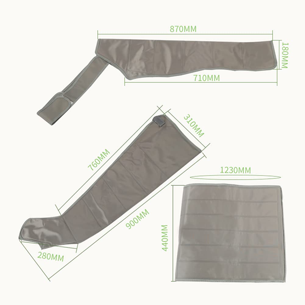 Masajeador de piernas con compresión de aire para piernas y pies. Máquina de masaje de compresión de aire para pantorrillas y pies. Masaje circulatorio con 3 modos de temporizador y drenaje linfático