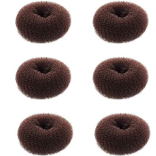 Extra Small Hair Bun Maker pour Les Enfants, 6 PCS Chignon Hair Donut Sock Bun Form for Girls, Mini Hair Donut Shaper for Short and Thin Hair (Small Size 2.4...