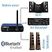 BluDento BLT-2 Hi-Fi Bluetooth 5.1 Audio Receiver,aptX HD,AAC,Audiophile TI DAC for RCA Output, Enhanced Working Range,Coaxial & Optical Outputs