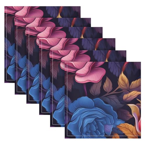 Servilletas de Tela Cuadradas 20x20 Pulgadas Pack de 6 miniatura 6