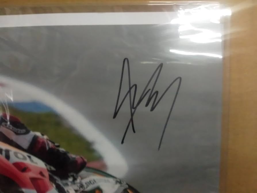 Amazon.co.jp: 48 オートバイレーサー マルクマルケス 直筆