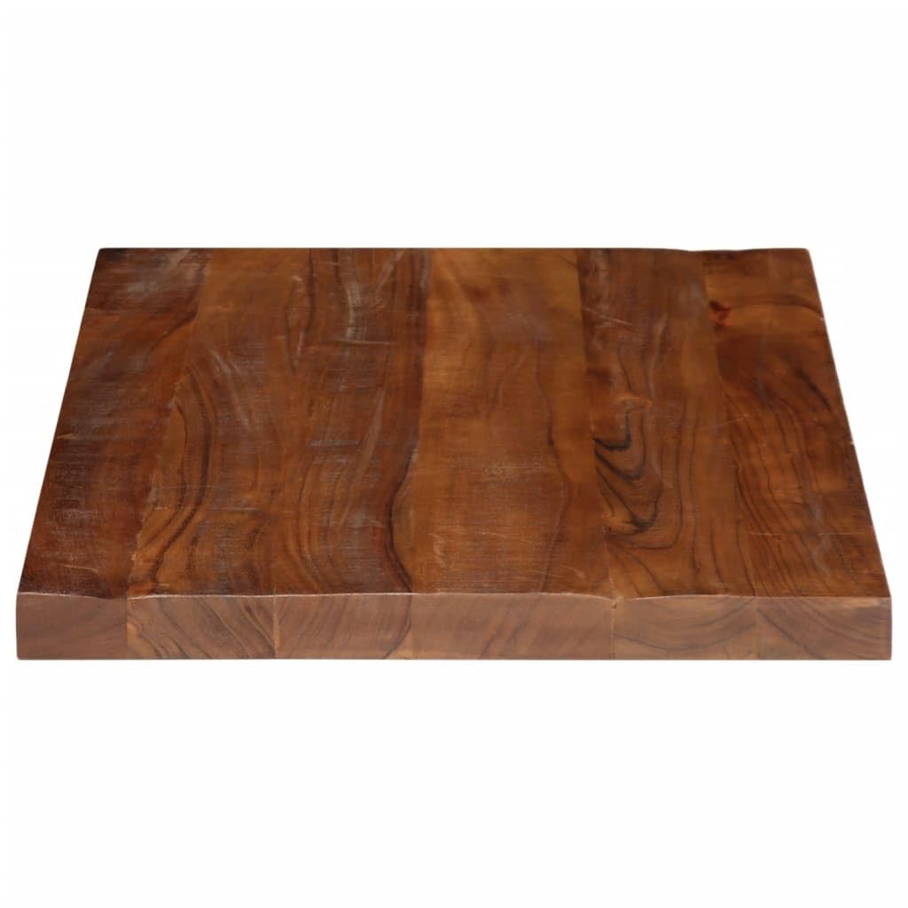 vidaXL Tischplatte, Holzplatte Rechteckig, Massivholzplatte für Tisch Esstisch Couchtisch, Ersatztischplatte, 80x70x2,5cm Altholz Massiv