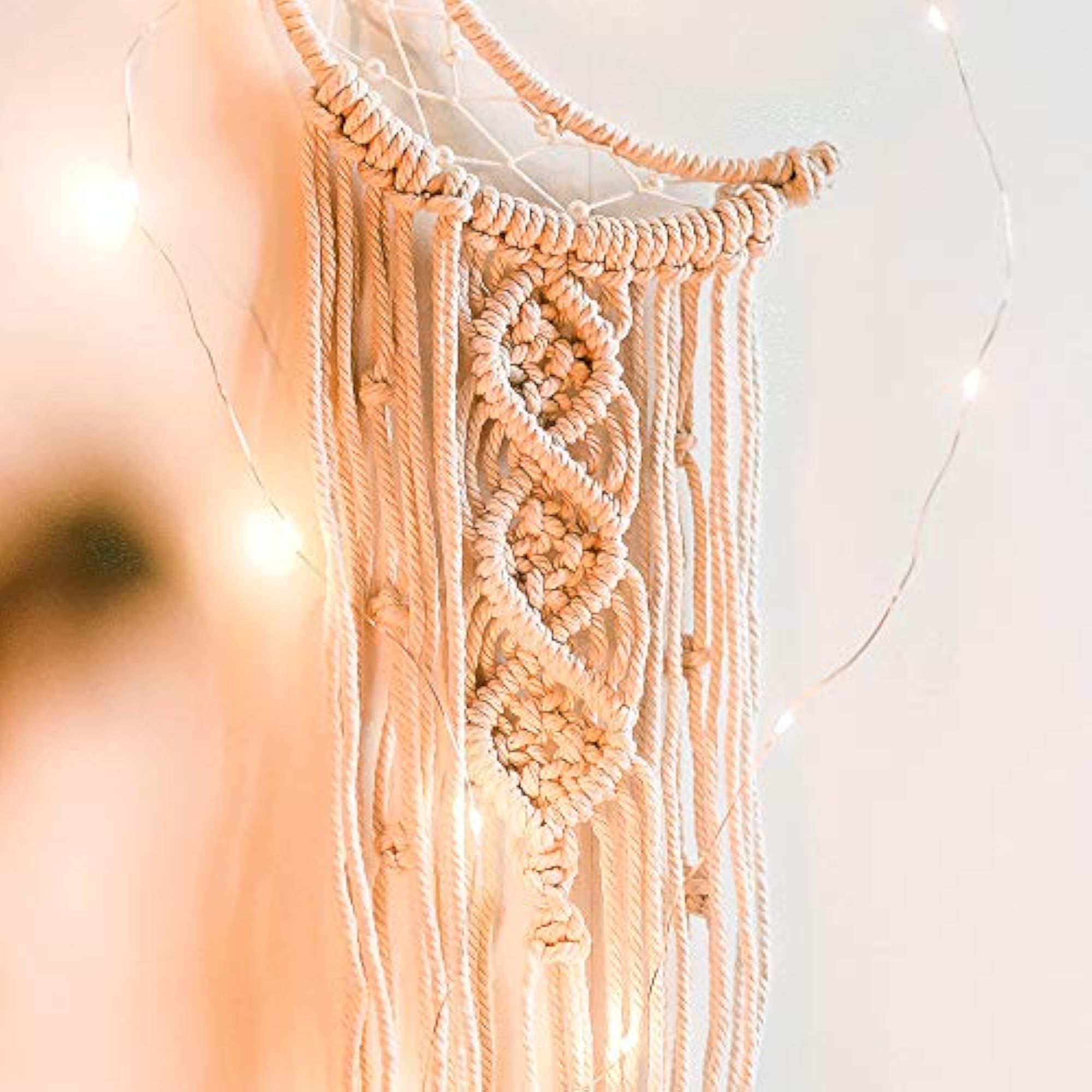 Moon Dream Catcher - Handmade Woven Boho Dream Catcher