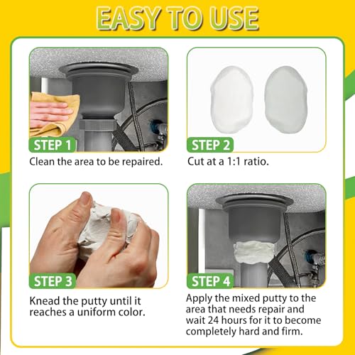 Image of Putty Sculpt Clay Modeling Compound for Sculpting, Modeling, Building, Repairing, Epoxy Putty Self-Hardening Easily Repairs Metal, Wood, Tile, Ceramics Concrete 400g