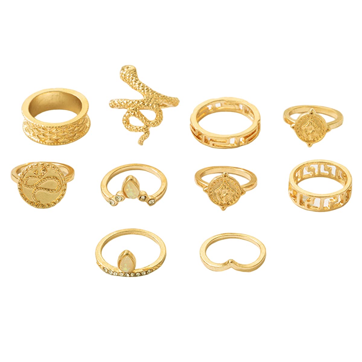 See full amazon price history chart for Jewels Galaxy Jewellery For Women Gold Plated Snake inspired Stackable Rings Set of 10 (JG-PC-RNGC-987) Jewels Galaxy Jewellery For Women Gold Plated Snake inspired Stackable Rings Set of 10 (JG-PC-RNGC-987) (B0BLSVSSHG) Amazon Price History, Amazon Price Tracker