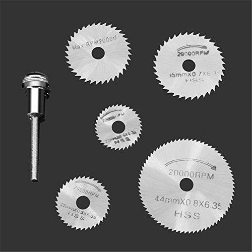 ISC 6pcs/set Mini HSS Circular Saw Blade Rotary Tool For Dremel Metal