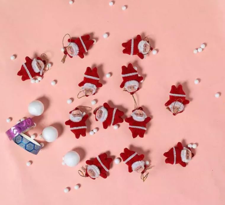 HC VILLA Set of 60 Christmas Tree Ornaments Festive Hanging Decorations for a Merry Home - Image 4