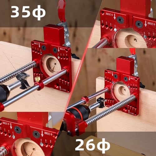 35mm Portable Drill Guide, No Deformation Aluminum Alloy Attachments, Adjustable Angle Holder - Image 3