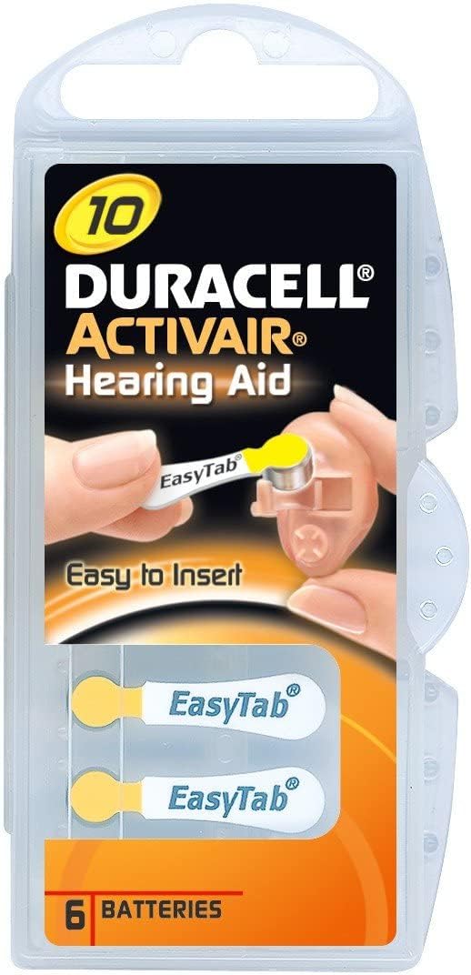 DURACELL Activair Size 10 Hearing Aid Battery with 60 Batteries Amazon