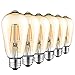 Produktbild Edison Vintage Glühbirne, 4W E27 ST64 Edison LED Lampe Retro Filament Glühbirne Warmweiß Dekoratives Leuchtmittel Ideal für Haus Bars Cafés- 6 Stück