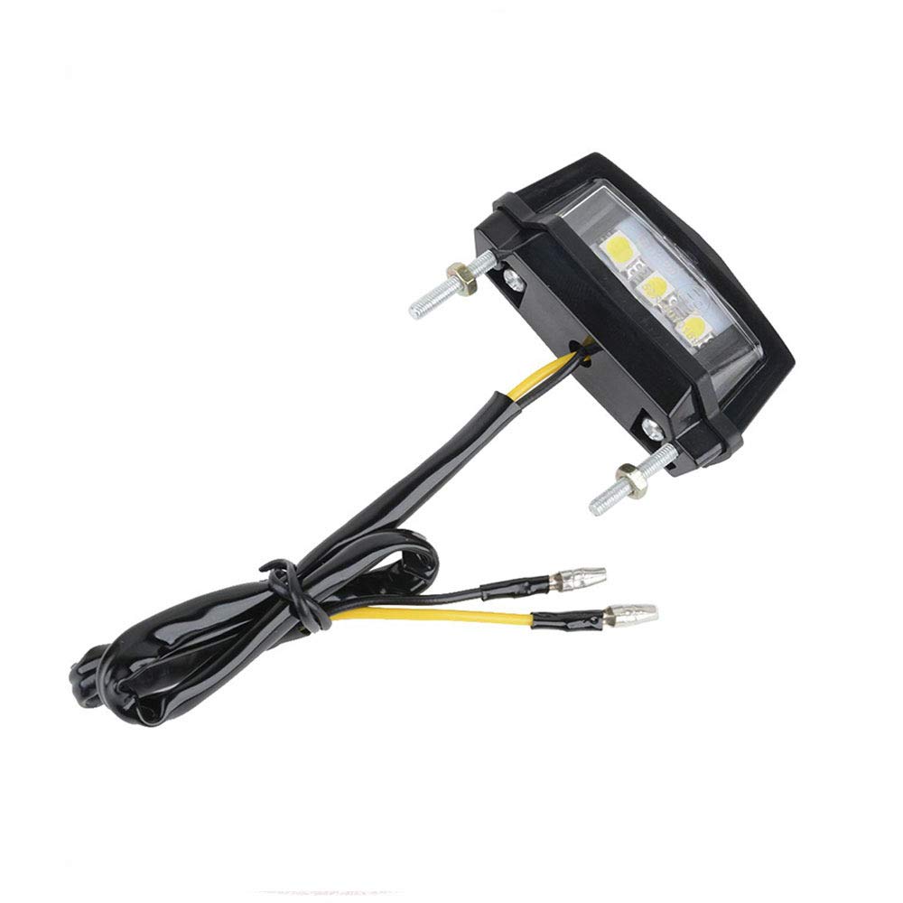 Luces De Matrícula LED 12V-24V Universales - 2 Unidades, Blanca 7000K, Resistente Al Agua Para Coche, Furgoneta O Remolque