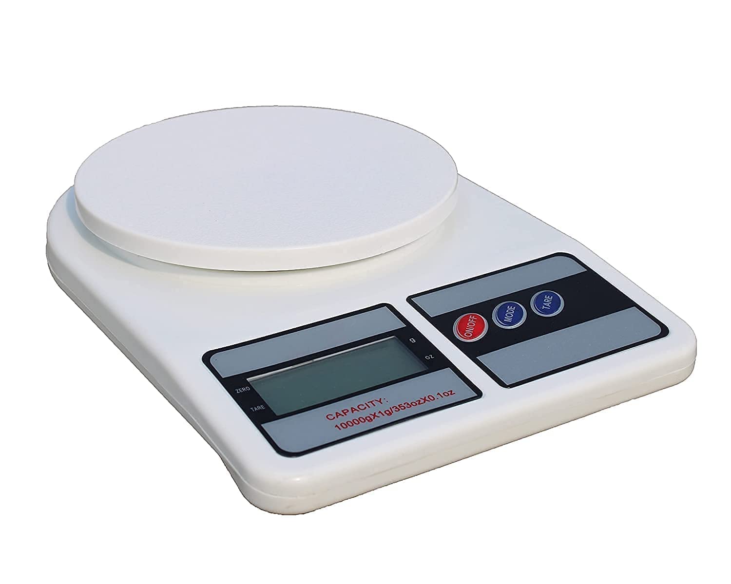 Electronic Digital Kitchen Scale Multi- Function- Tare Option- SF-400 LCD Display-Grams & Ounces (10000g/353oz) for Exact Measuring Cooking or Baking Ingredients (White/Plastic)-image-13