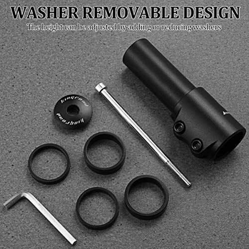 BESPORTBLE Extensor de Bicicleta Stem Liga de Alumínio Guiador Stem Raiser Equitação Acessório Cabeç