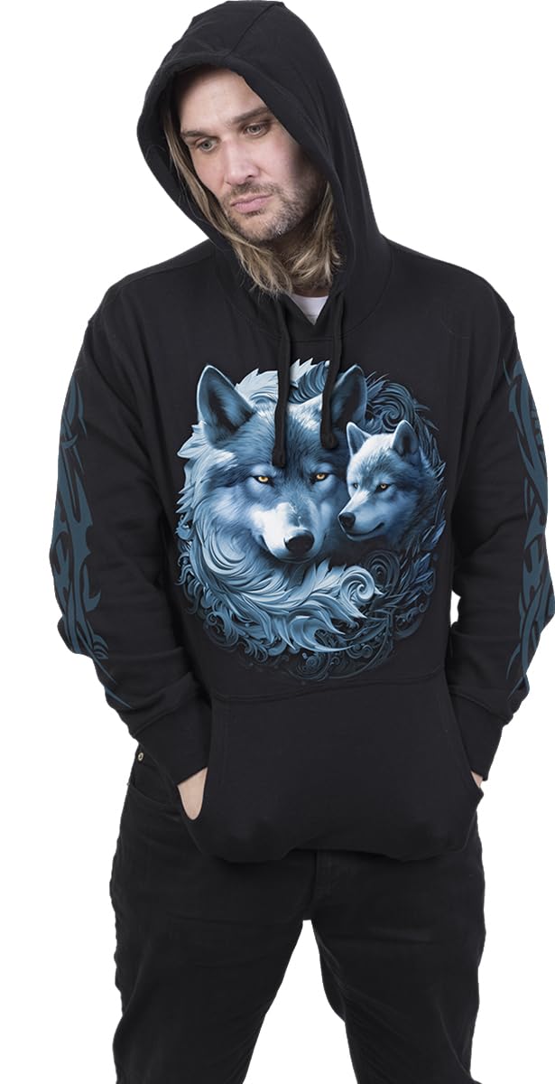 Spiral - Wolf Guardian - Hoody Nero